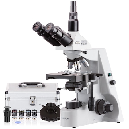 Amscope 40X-2500X Professional Infinity Plan Phase Contrast Kohler Trinocular Microscope T690C-PCT200INF-PL